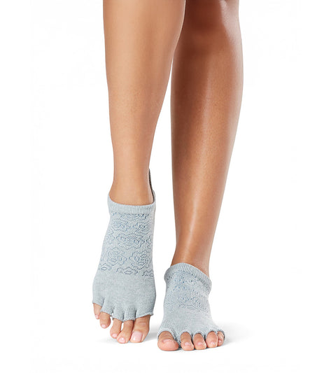 Toesox Grip Half Toe Low Rise Socks