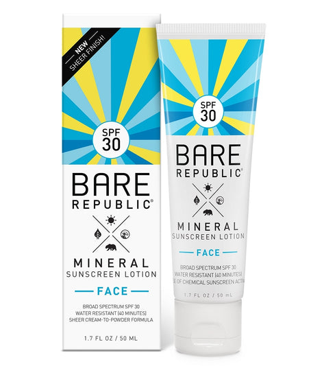 BARE Republic Tinted Mineral Face SPF 30 Sunscreen Lotion( 1.7oz)