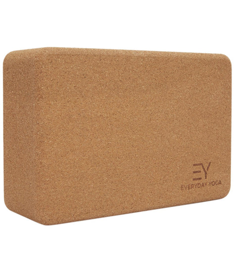 Everyday Yoga Cork Yoga Block 3 Inch