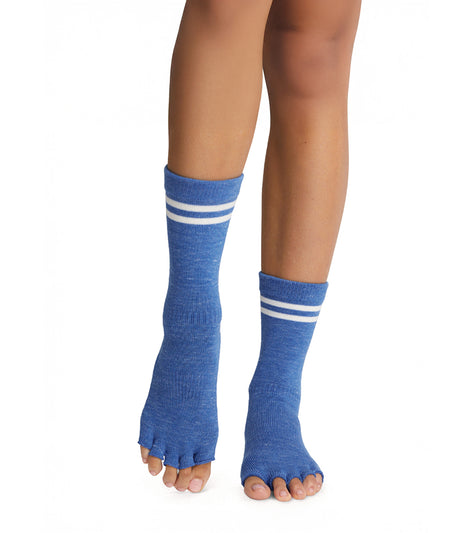 Toesox Crew Half Toe Grip Socks