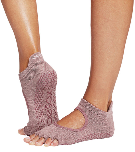 Toesox Bellarina Grip Half Toe Socks
