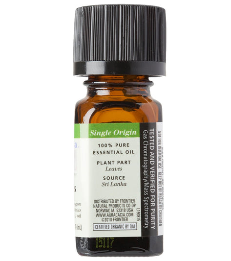 Aura Cacia Lemongrass Certified Organic 100% Pure Essential Oil - 0.25 oz