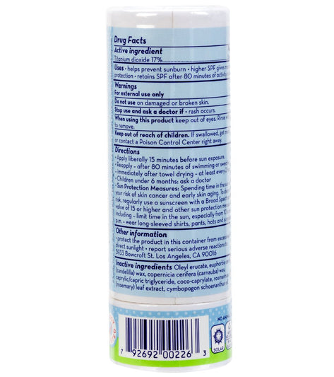 California Baby SPF 30+ Sunscreen Stick: Everyday/Year-Round