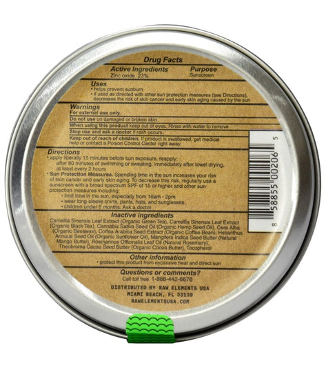 Raw Elements Eco Formula Sunscreen Tin SPF 30+
