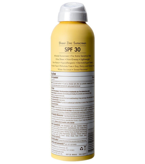 Babo Botanicals Sheer Zinc Sunscreen Spray, SPF 30