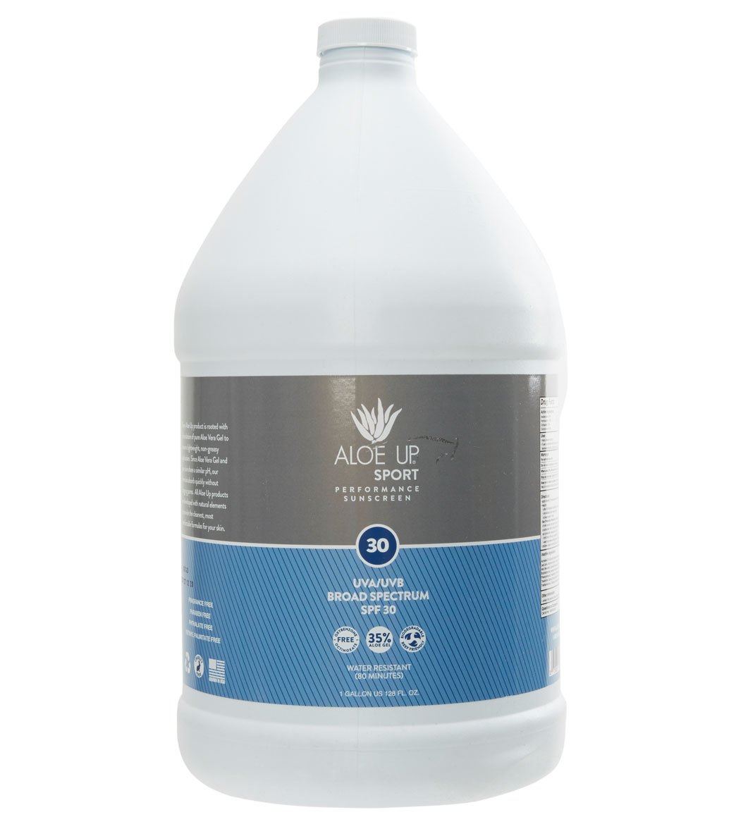 Natural & Organic Aloe Up Sport SPF 30 Lotion Sunscreen (Gallon) | Livewild