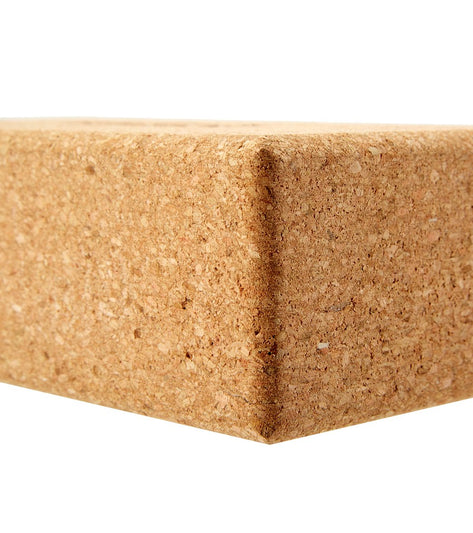 B Yoga Cork Yoga Block 3 Inch