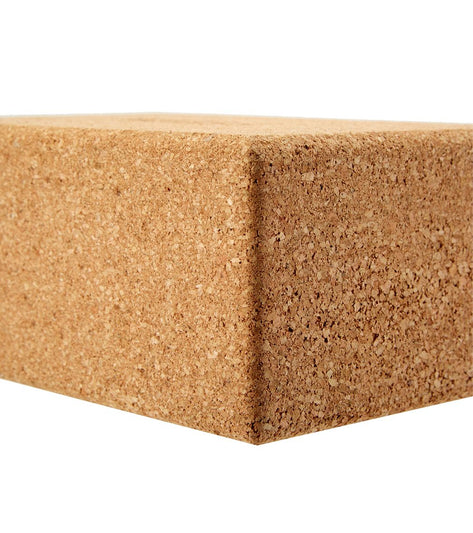 B Yoga Cork Yoga Block Standard 4 Inch