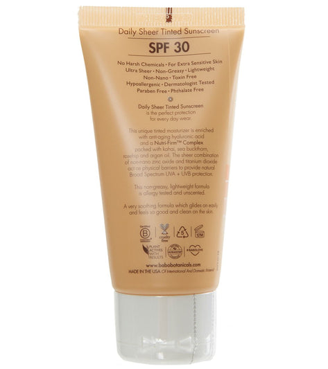 Babo Botanicals SPF 30 Daily Sheer Tinted Sunscreen