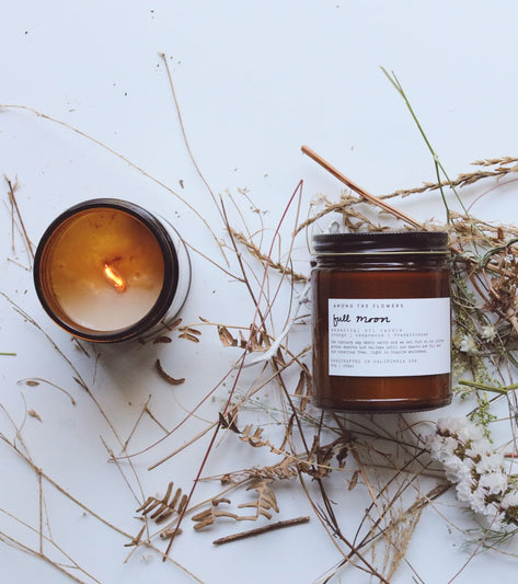 Among The Flowers Domes Palo Santo + Orange 9oz Candle