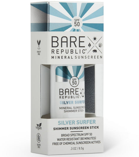 BARE Republic Mineral Metallic Shimmer SPF 50 Suncreen Stick (.30oz)