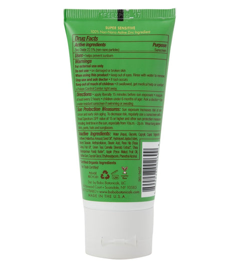 Babo Botanicals Clear Zinc SPF 30 Sunscreen