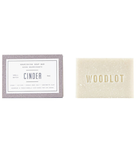 Woodlot Cinder Soap Bar, 4 oz