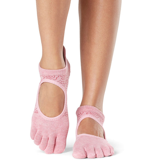 Toesox Organic Bellarina Grip Full Toe Socks